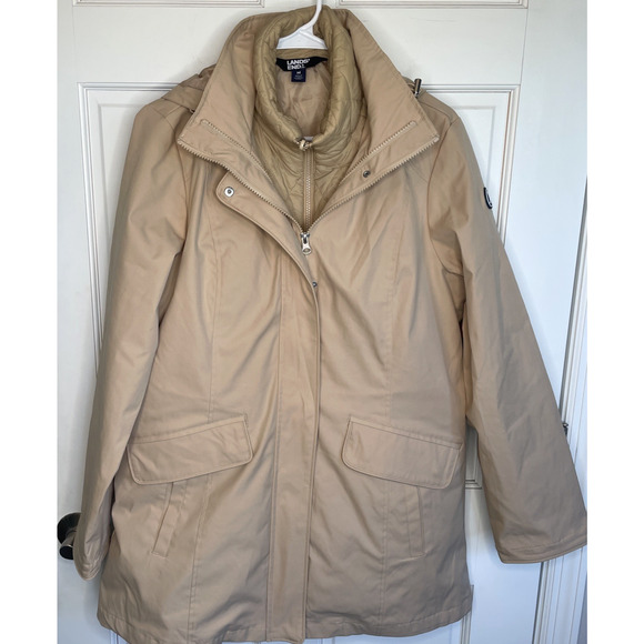 Lands' End Women's 3-in-1 Systems Jacket with Removable Puffer Vest Sz M Outdoor - Picture 1 of 16